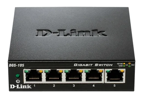D-LINK SWITCH 5 PORTE GIGABIT CASE METALLICO