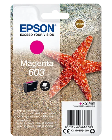 EPSON CARTUCCIA INK MAGENTA, STELLA MARINA, 603