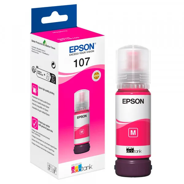 EPSON FLACONE INK MAGENTA 70ML PER SERIE ECO TANK, 107